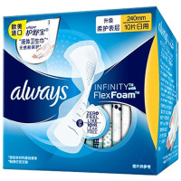 护舒宝(Whisper) 液体卫生巾进口always超薄日用 240mm女姨妈巾/10片