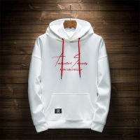 卫衣男春秋新款修身连帽套头卫衣潮外套时尚字母印花外套