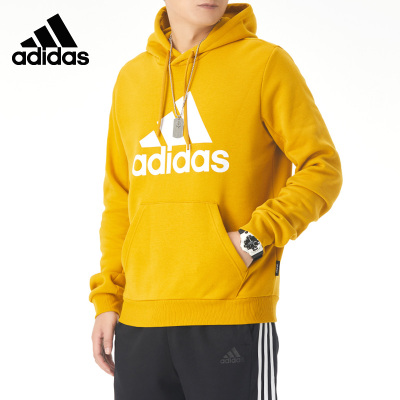 adidas阿迪达斯卫衣男2021春季新款运动服外套宽松连帽色套头衫FR6609