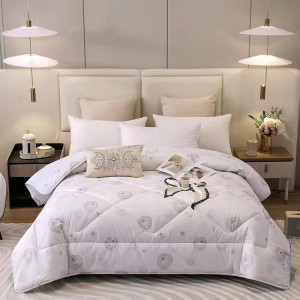 悠梦嘉居 鄂尔多斯臻品羊毛被高密度防羽布防钻毛无异味100%优质水洗羊毛 200*230cm YB-12910