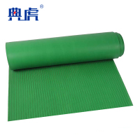 典虎 绝缘橡胶垫 绿色条纹 6kv 5米*1米*3mm 卷