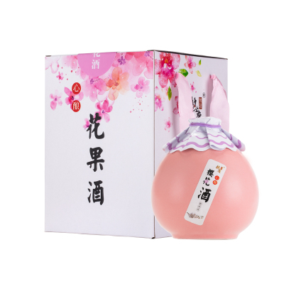 热度无限桃花酿花果酒樱花酒8度微醺甜酒樱花佳酿低度养生女士果酒礼盒装送礼佳品