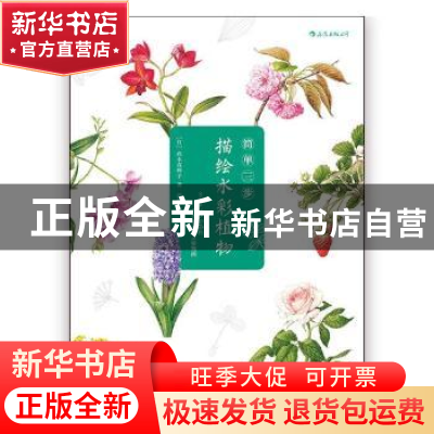 正版 简单三步描绘水彩植物 (日)西本真理子著 湖南美术出版社 97