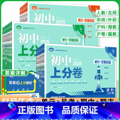 数学[人教版 九年级下 [正版]2025初中上分卷七八九年级上下册数学物理语文英语政治道法历史地理生物人教北华师湘教沪科