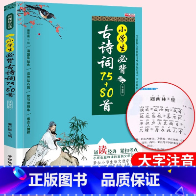 小学必背古诗文75+80篇 小学通用 [正版]2024小升初知识大集结小学语文数学英语升学夺冠基础重点知识大全通用版人教
