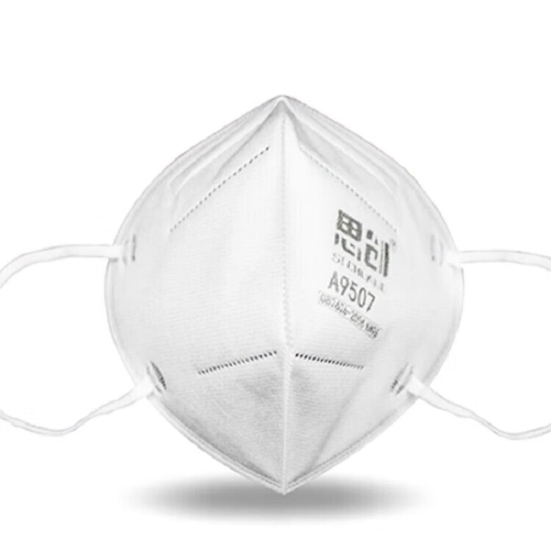 思创耳带 KN95一次性口罩 防尘雾霾PM2.5工业打磨立体 ST-A9507耳带式800只_1箱_独立装