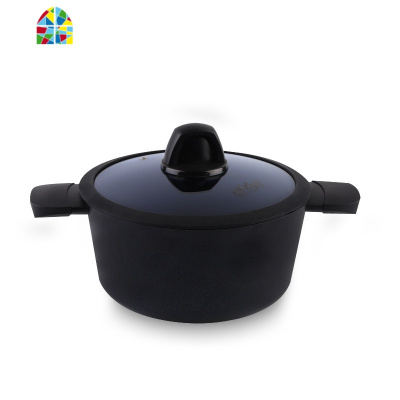 不粘锅汤锅家用双耳蓝钻5.2L煲汤锅炖锅电磁炉 FENGHOU