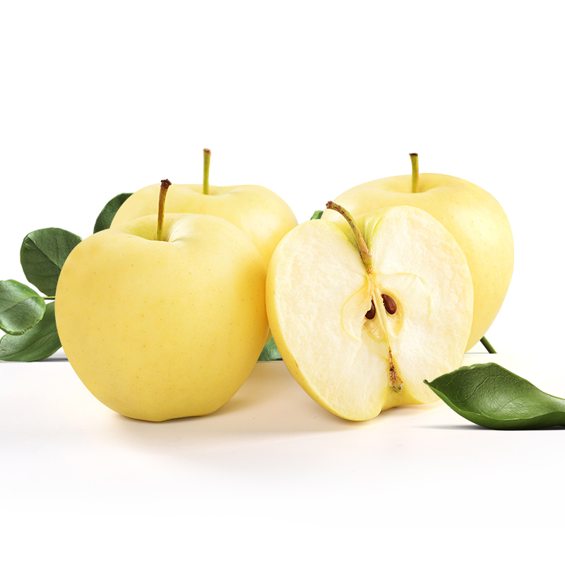 【顺丰发货】黄元帅苹果9斤 单果80mm以上 新鲜水果山东特产烟台黄