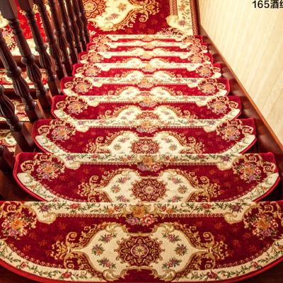 欧式楼梯踏步垫家用防滑楼梯地毯免胶自粘定制转角楼梯垫子踏步