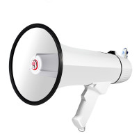 雷公王CR-62手持扩音器手持喊话器喇叭麦克风扩音器喊话器白色 1500mA