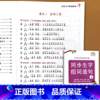 二年级下册 同步生字组词造句 小学通用 [正版]小学生一二年级上下册全套同步生字组词造句阅读本语文词语句子积累手册读音选