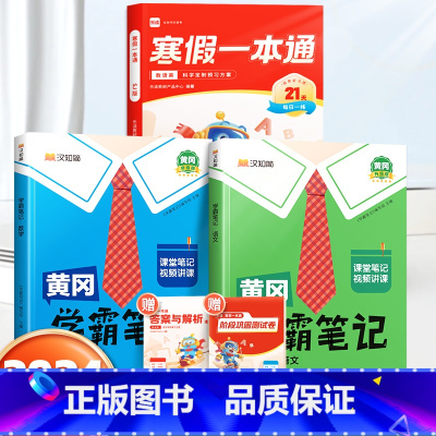 寒假一本通[苏教版]+学霸笔记语数下册[苏教版] 小学一年级 [正版]乐读寒假一本通预复习小学一年级二年级寒假衔接作业三