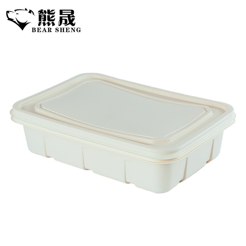 熊晟 环保一次性餐盒 600ml 300个/箱