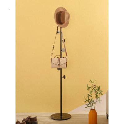 森美人大理石铁艺衣帽架简约现代衣架落地卧室北欧轻奢挂衣架置物衣服架