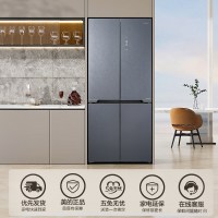 美的(Midea)纯平全嵌全净保鲜三档变温空间双净化519升大容量十字对开冰箱