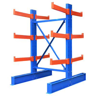 臻远ZY-XBS-05悬臂式重型货架仓库厂房货架承载500KG/臂双臂三层主架臂长65cm