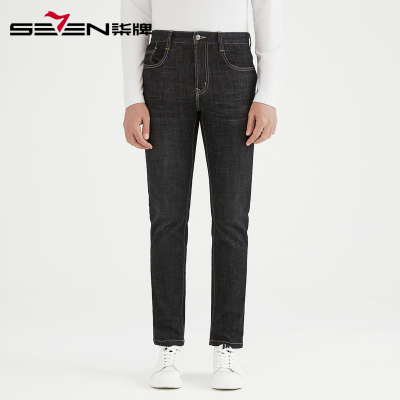 冰氧吧-柒牌男裤牛仔裤男2021春季新款男士休闲直筒长裤时尚牛仔裤
