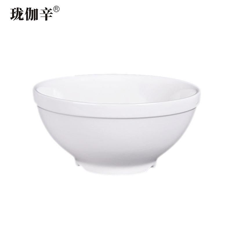 珑伽辛 白色陶瓷碗面碗 7英寸/个