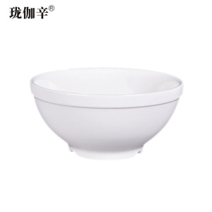 珑伽辛 白色陶瓷碗面碗 7英寸/个