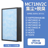 适配大金空气净化器滤芯MC71NV2C高性能+除臭[套装]