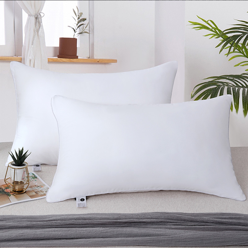 星级酒店宾馆民宿床上用品全棉防羽布羽丝绒枕芯客栈纯棉枕头