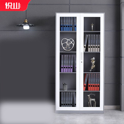 悦山通体玻璃柜文件柜YSOA1FO03-06HTB