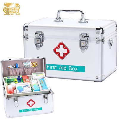 麒霁 铝合金收纳药箱 中号12寸 AG002