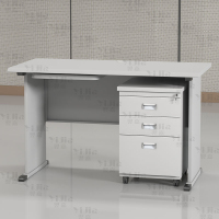 翌嘉 钢制办公桌职员桌员工桌学生写字台1.2米G款