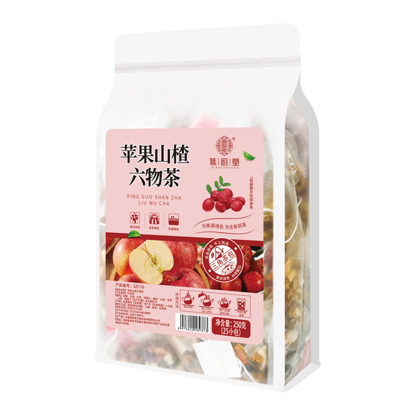 谯韵堂 苹果山楂六物茶250g/袋