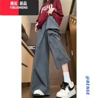 YIBUSHENG棉麻7七分裤女季薄款2024新款宽松大码中裤子休闲运动亚麻短裤