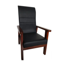 广亿隆实木办公椅皮质椅中式会议椅四脚扶手椅