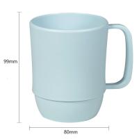 茶花(CHAHUA) 漱口杯簌 刷牙杯子 牙刷杯牙缸 洗漱杯塑料水杯 1只装 蓝色