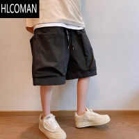 HLCOMAN潮牌高街工装短裤男夏季耐脏耐磨大口袋设计感痞帅宽松阔腿五分裤