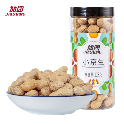 加园(Jiayuan)128g小京生闲零食坚果炒货带壳花生
