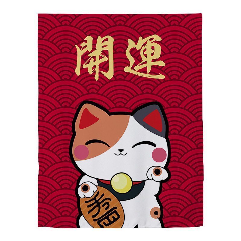 家柏饰(CORATED)窗帘免打孔安装遮光宿舍学生卧室简易出租房用出租屋魔术贴小窗帘 花猫 宽1.3X高2.0一片