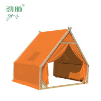 劲脉 露营/旅游/登山帐篷 露营防雨帐篷 橙色-4*4*3M 顶