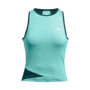 Under Armour安德玛运动背心女速干排汗四向弹力贴身浅绿色 turquoise_(turquoise_/_dark_gr XS