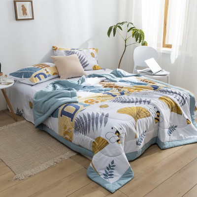 米詅洛卡棉亲肤印花夏被小清新