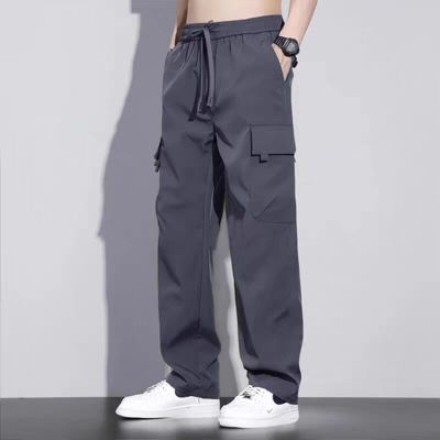 春秋季工装裤宽松直筒防风防水冲锋裤耐磨劳保工作裤_996