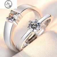 JiMi结婚临时戒指仿真婚礼仪式当天用假对戒活口可调道具交换情侣钻戒