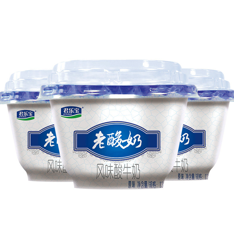 君乐宝老酸奶139g*6杯装风味酸牛奶