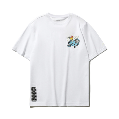 迪士尼|李宁联名系列短袖T恤男女同款2021春季新款情侣圆领运动服