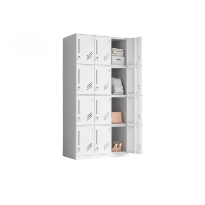 金佑莱更衣柜宿舍储物柜铁皮柜子玻璃文件柜资料柜凭证柜带工具柜 个(12门储物柜)