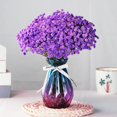 紫色满天星 送15小钻花瓶|满天星干花花束客厅摆设装饰摆件天然鲜真花
