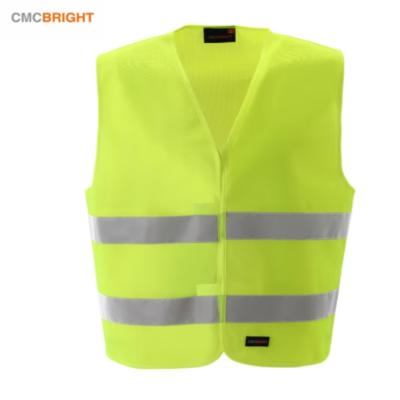 CMCBRIGHT添星 反光衣荧光黄荧光橙汽车交通安全警示马甲反光条环卫施工工地 001004荧光橙粘扣两横 2XL