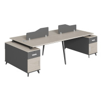 科朔 办公桌职员桌 员工桌 屏风办公桌 四人位 KS-16B2702