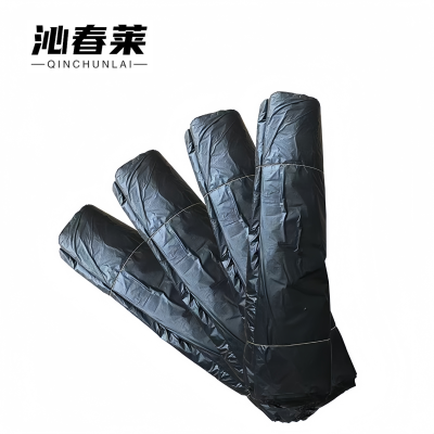 沁春莱黑色大号平口加厚垃圾袋70*80cm/只