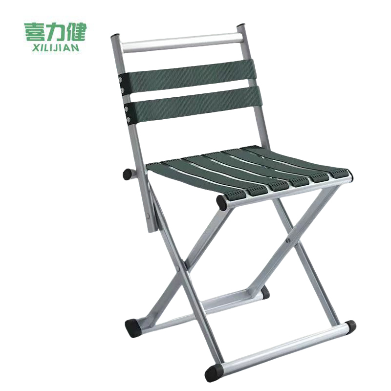 喜力健 折叠凳 加厚中号款-银绿色 个