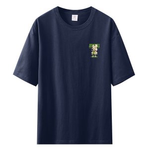 鑫捷登 情侣款230克纯棉印花圆领套头T恤LWKS-T2353