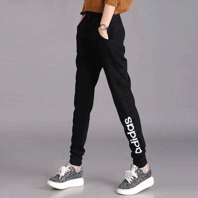 Adidas阿迪达斯裤子女2020冬季新款休闲裤收口小脚运动裤长裤GJ7917